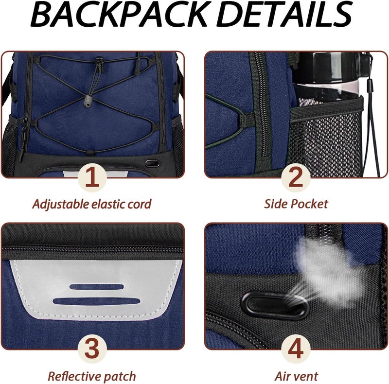 LARIPOP Basketball Bag,Basketball Backpack with Shoe Compartment and Ball Holder,Sport Bags for Soccer,Volleyball,Gym,Travel - Image 4
